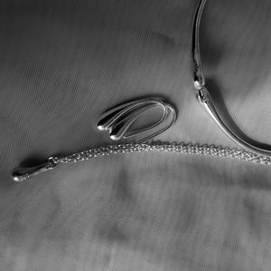 Sterling Silver Teardrop Necklace Set